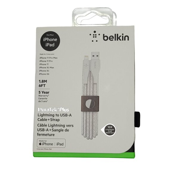 Belkin DuraTek Plus Lightning to USB-A Cable + Strap - Picture 2 of 8